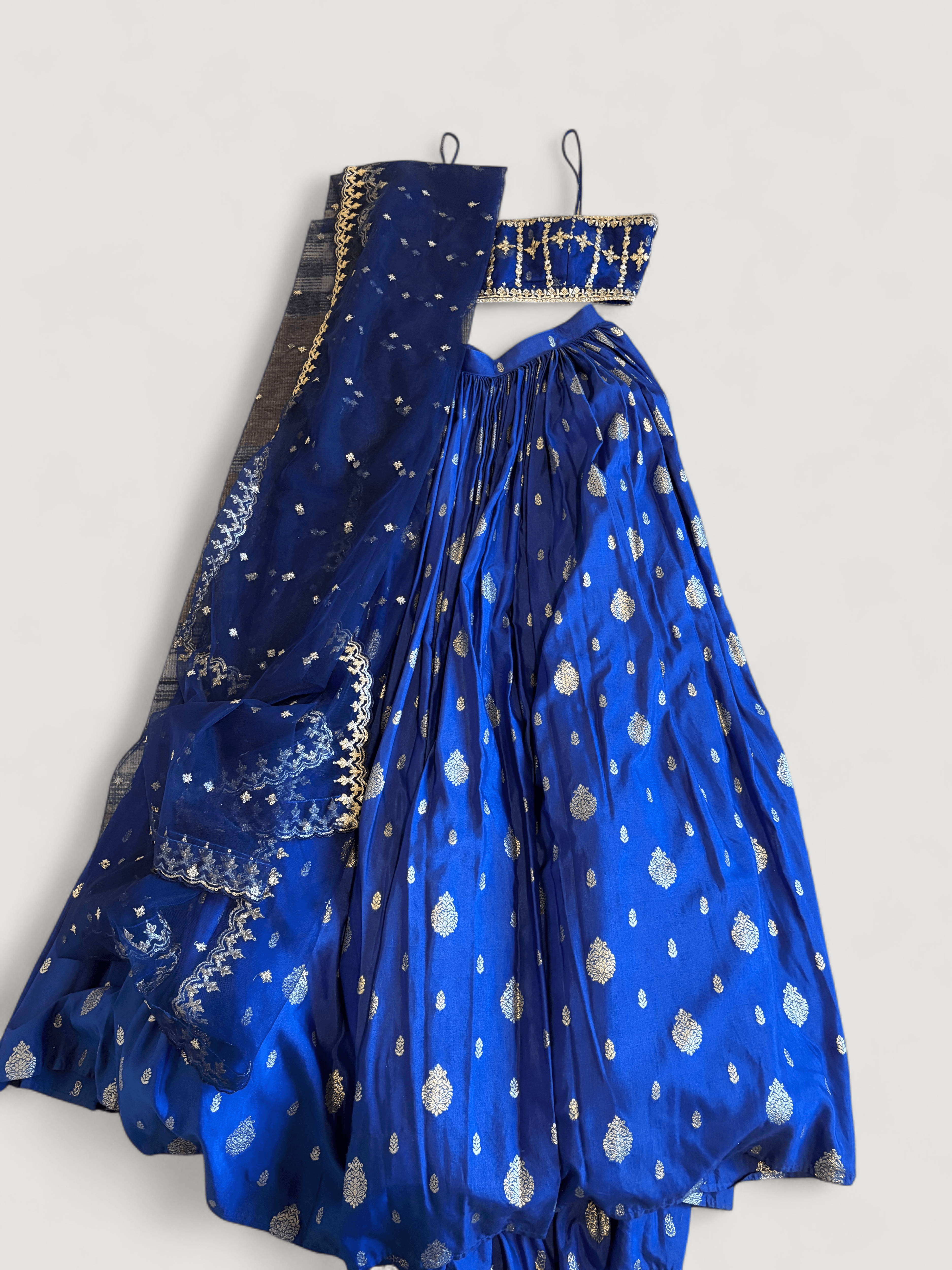Lashkara Royal Blue Lehenga