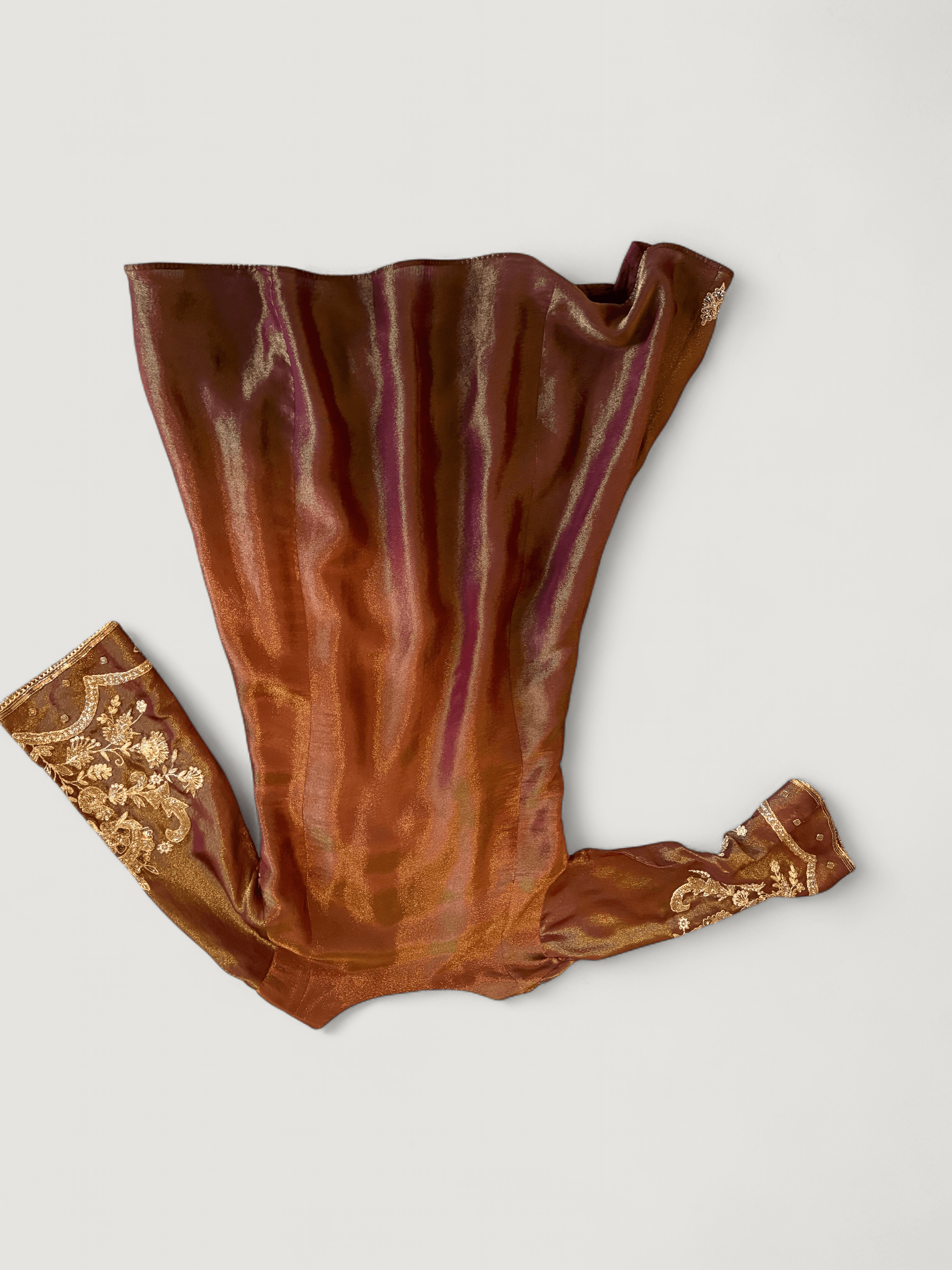 Brown / Iridescent Punjabi Suit - Image 2