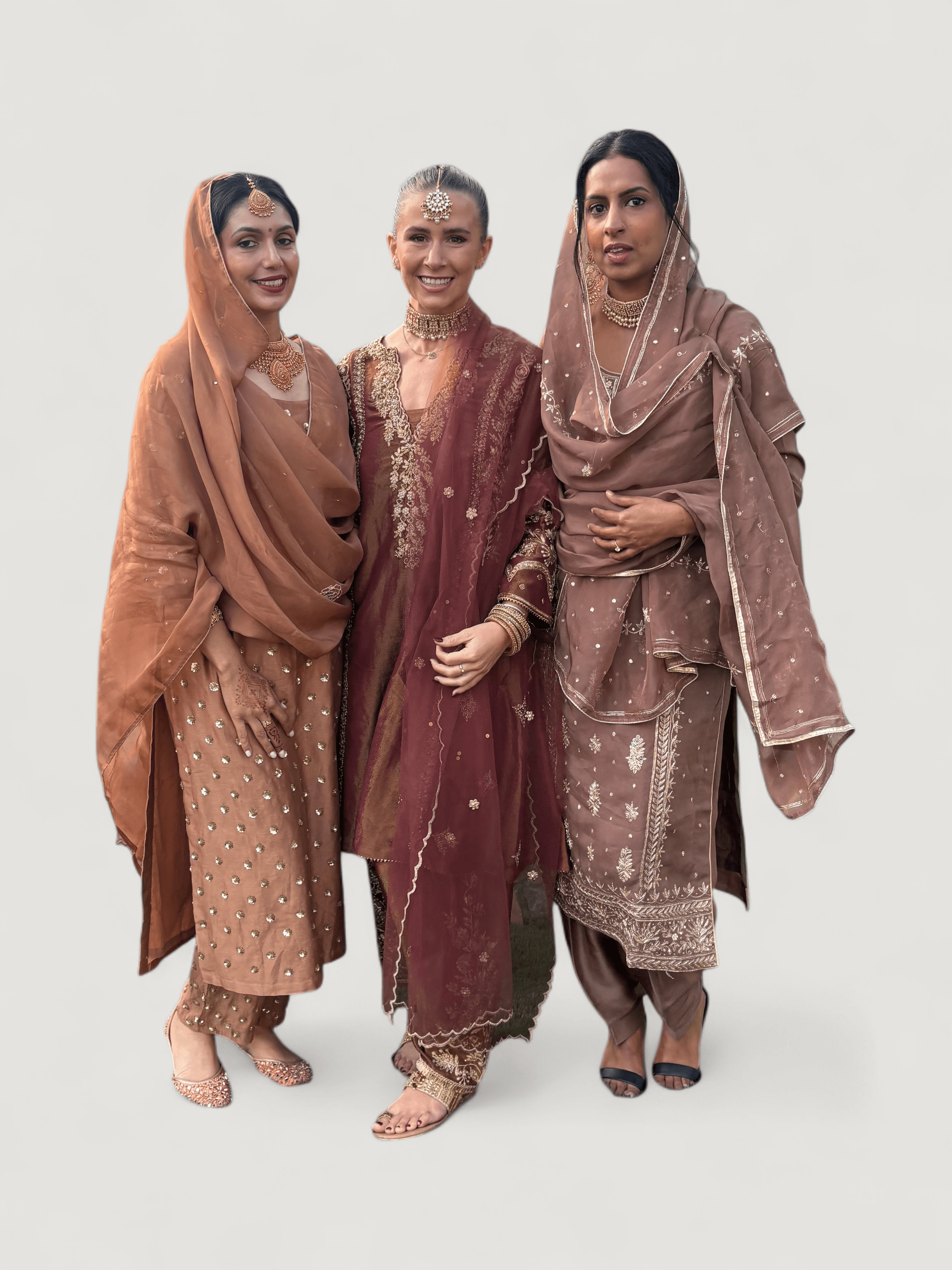 Brown / Iridescent Punjabi Suit - Image 5
