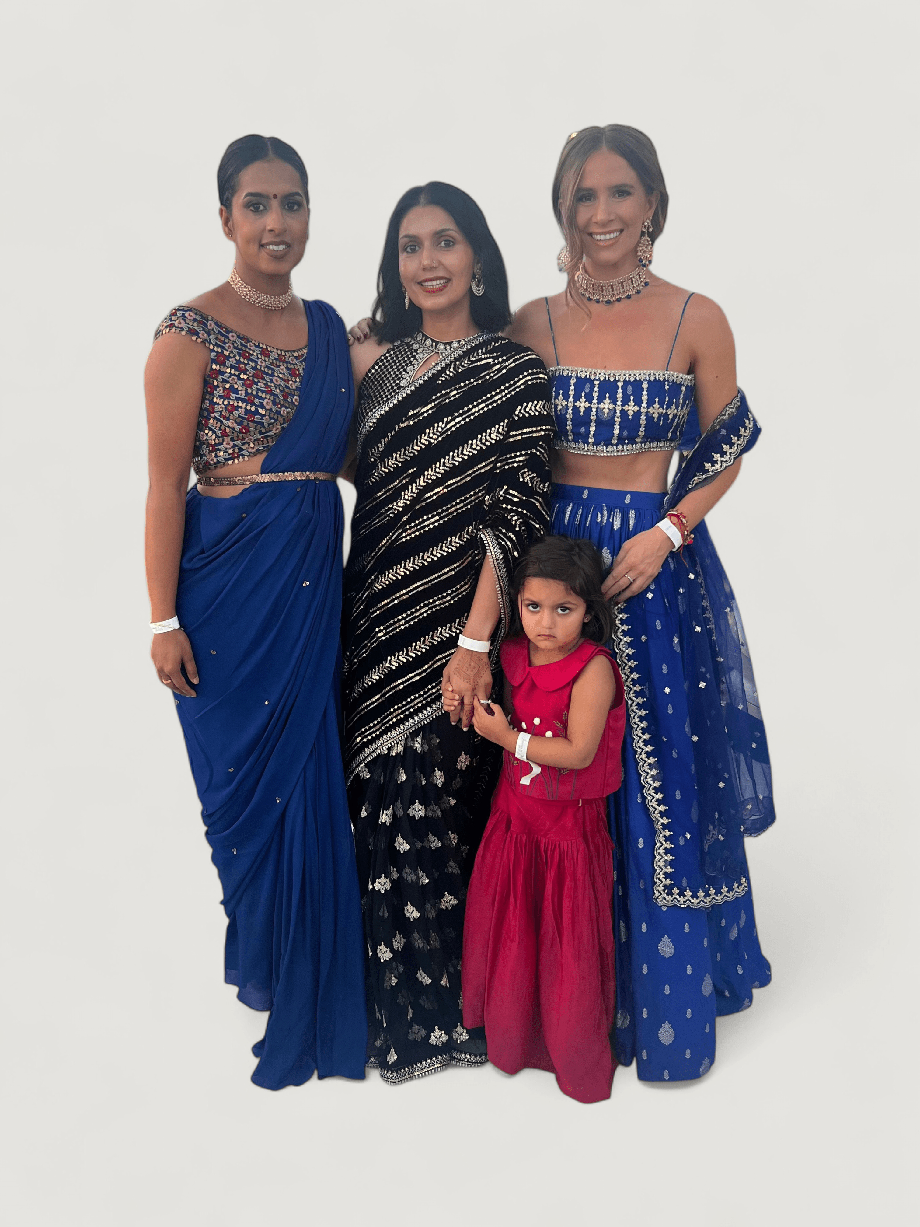 Royal Blue Embellished Lehenga Set